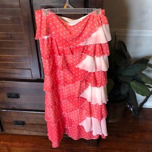 💥•SOLD 💥•Sharon Tang• ruffled maxi skirt🌹